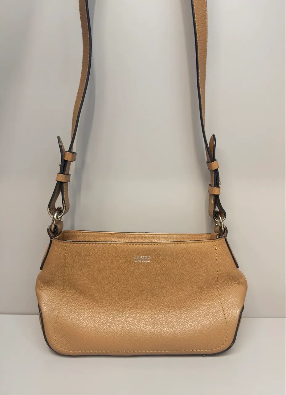 bolsa arezzo crossbody caramelo - Foto 4