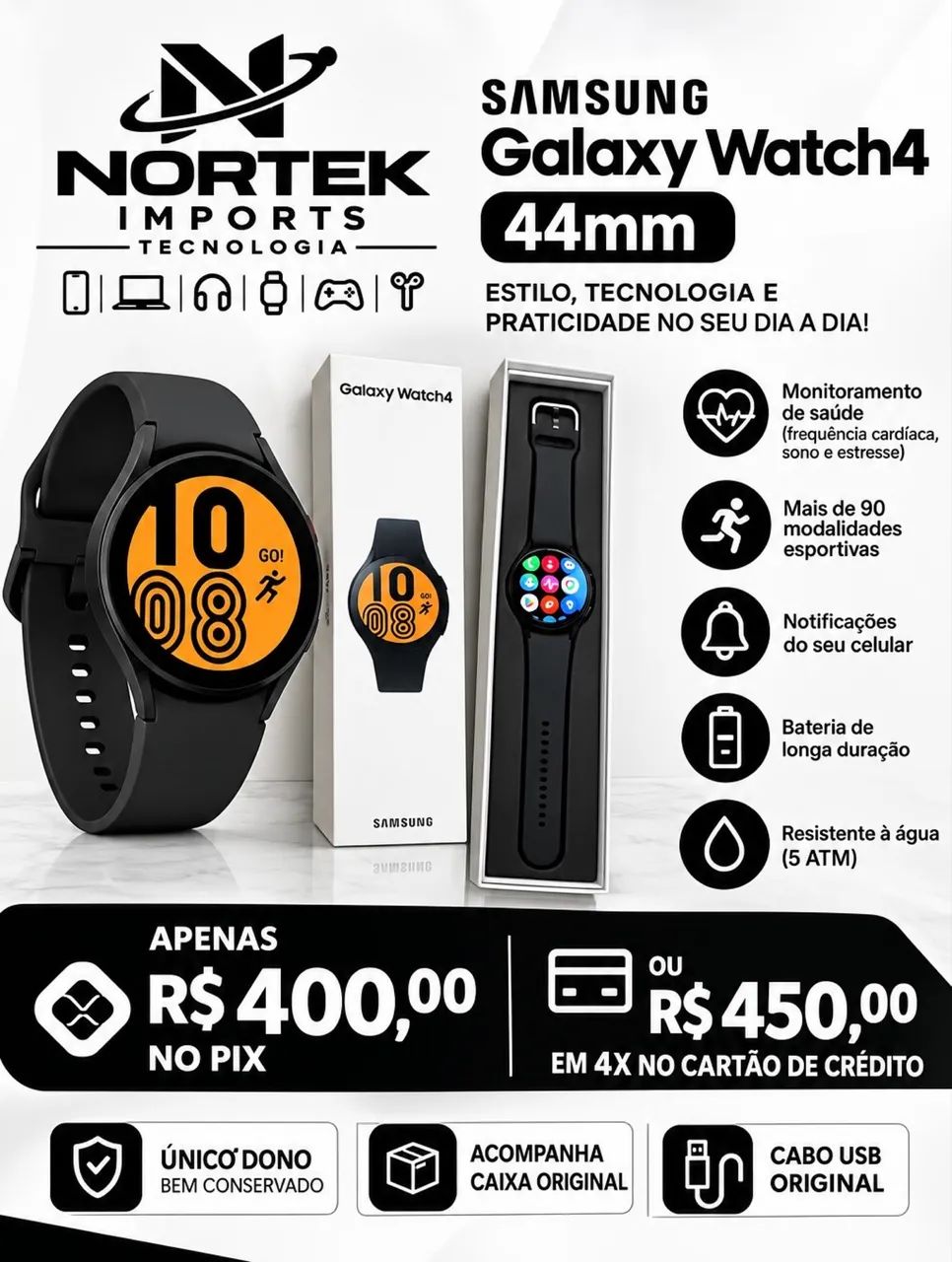 Relógio Samsung Watch 4 - Foto 2
