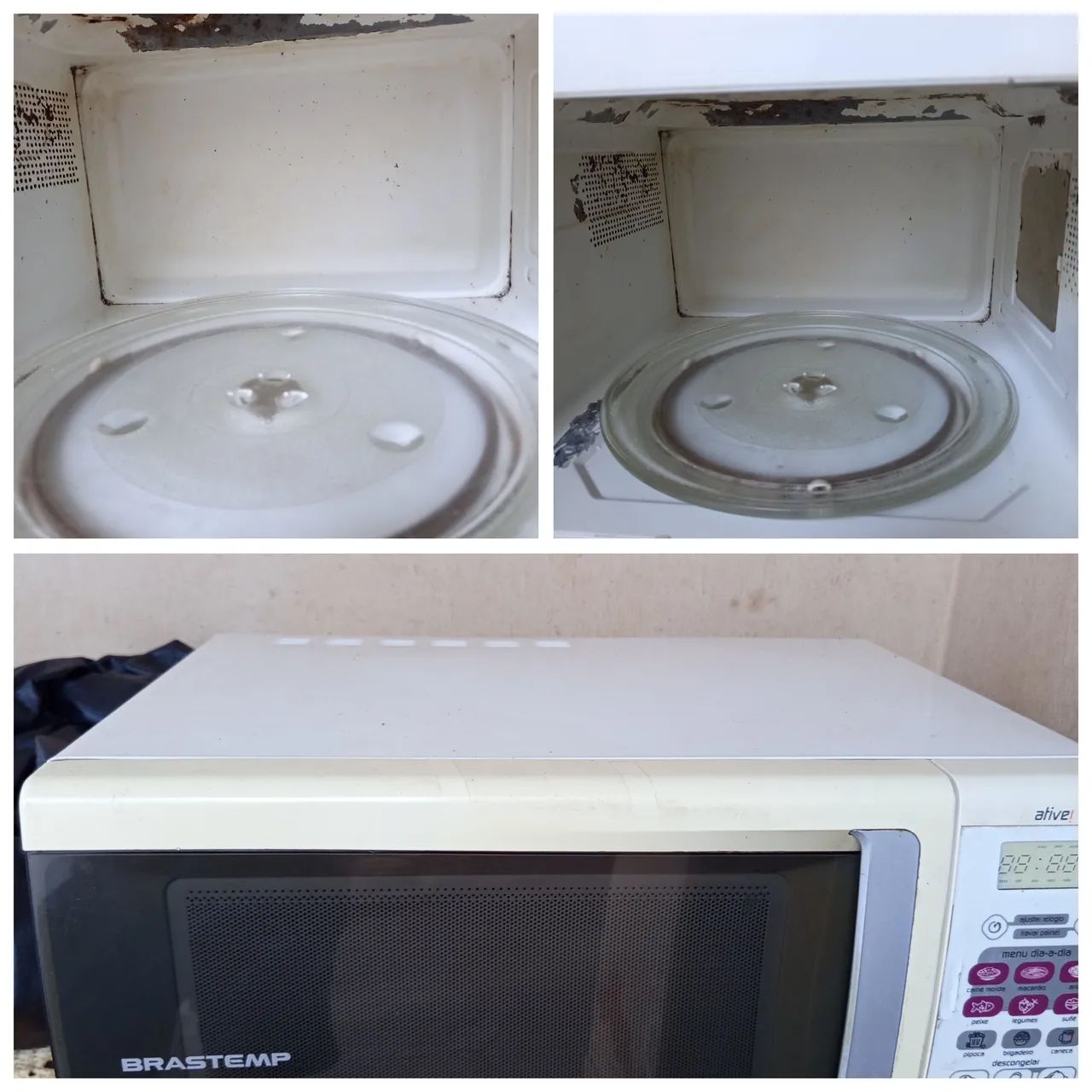 Vendo microondas Brastemp descascando,mas aparelho funcionando normalmente  - Foto 4