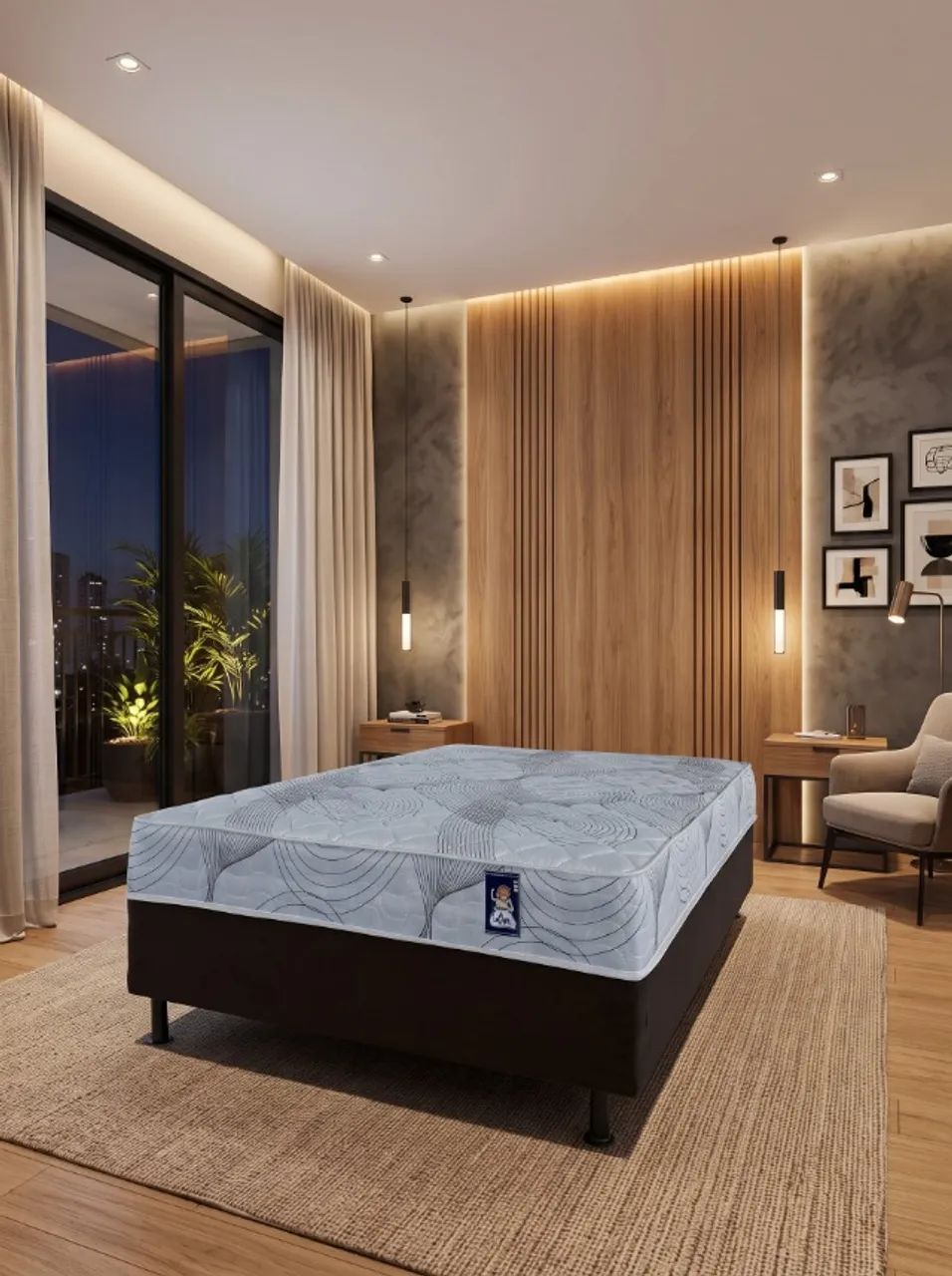 Cama Casal com Molas Ensacadas com Pronta Entrega