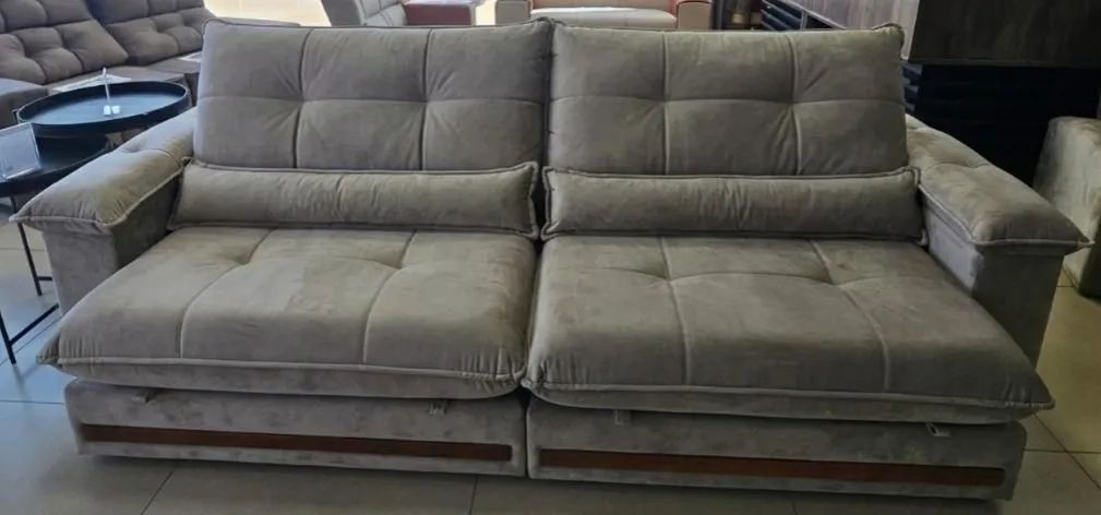 Sofá Retrátil reclin ável 2.90m com mola ensacada  - Foto 2