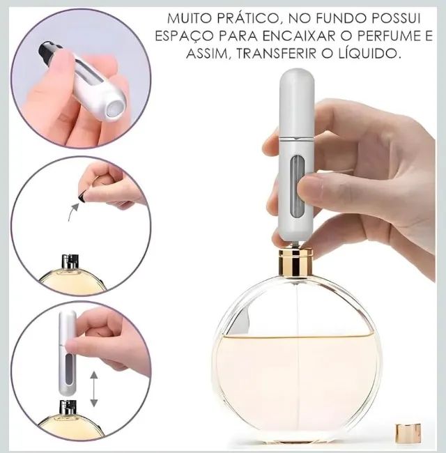 Kit 2 Frascos De Perfumes Spray Recarregável Portátil 5ml - Foto 2