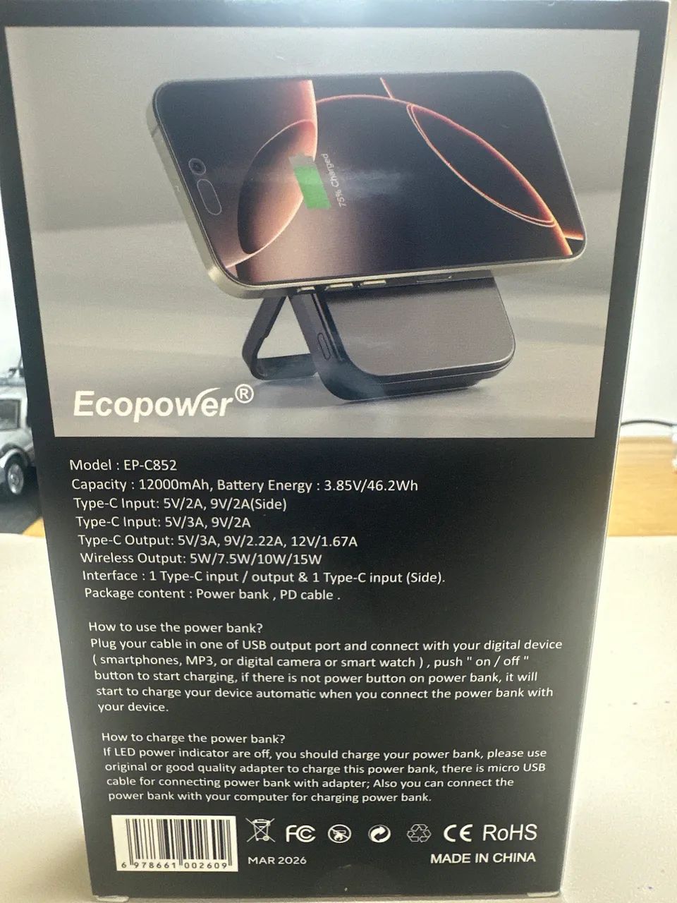 Power Bank 12000mAh  - Foto 4