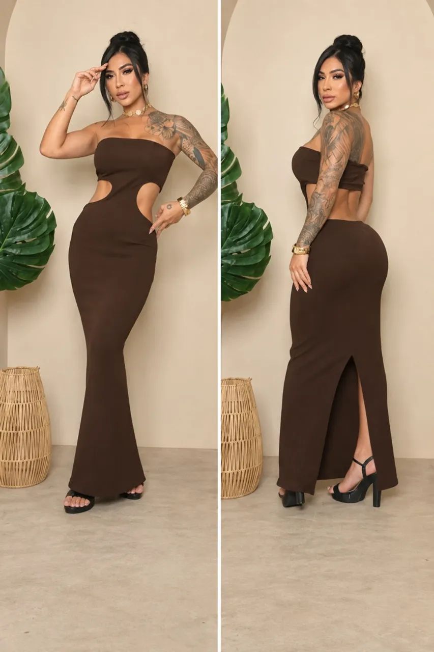 Vestidos Marrons - Foto 2