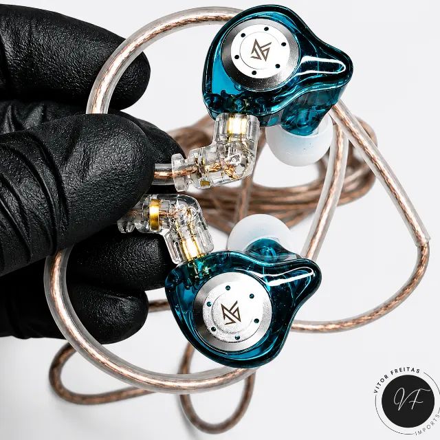Fone Kz Edx Pro verde Sem Microfone - Foto 3