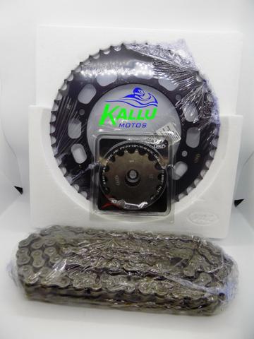 Kit relação bmw 650 VAZ g650gs 2011 2015 dakar 99/08 c/ retentor moto niteroi kallu motos - Foto 2