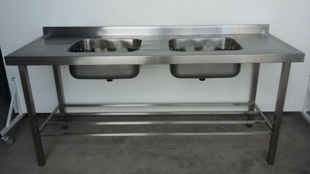 Pia Inox 1,90,mt de comprimento com 2 cubas - Foto 2