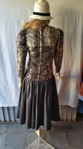 Vestido de Festa Preto e Dourado - Foto 3