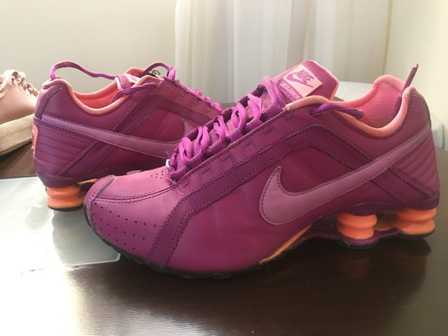 nike shox junior feminino rosa