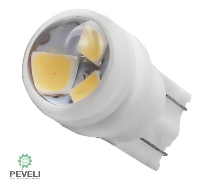 Par De Lâmpada Universal Pingo 3 Led P/ Minima do Seu Carro 6000k 12v Branco extremo - Foto 3