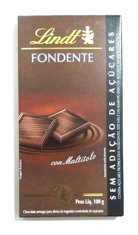Chocolate Lindt Zero Açúcar Dieta