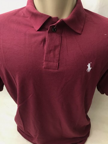 Camisa gola polo masculina lisa  - Foto 4