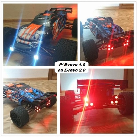 Iluminação Para Automodelo Traxxas E-revo 1/10 - Muito Top!