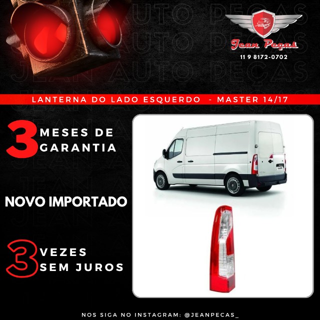 Lanterna lado Esquerdo - Master 14/17 