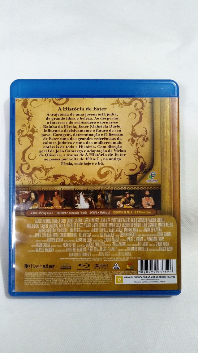 A História de Ester Blu-ray Original Minissérie da Record