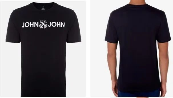 Camiseta John John Basic Logo Masculina - Branco