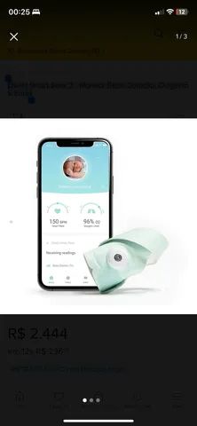 Owlet Smart Sock 3 - Monitor Bebê Coração, Oxigênio E Sono