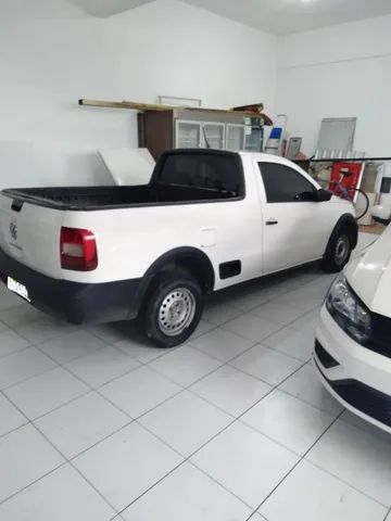 Comprar Picape Volkswagen Saveiro 1.6 16v G6 Cross Cabine Dupla Flex Prata  2016 em São Carlos-SP