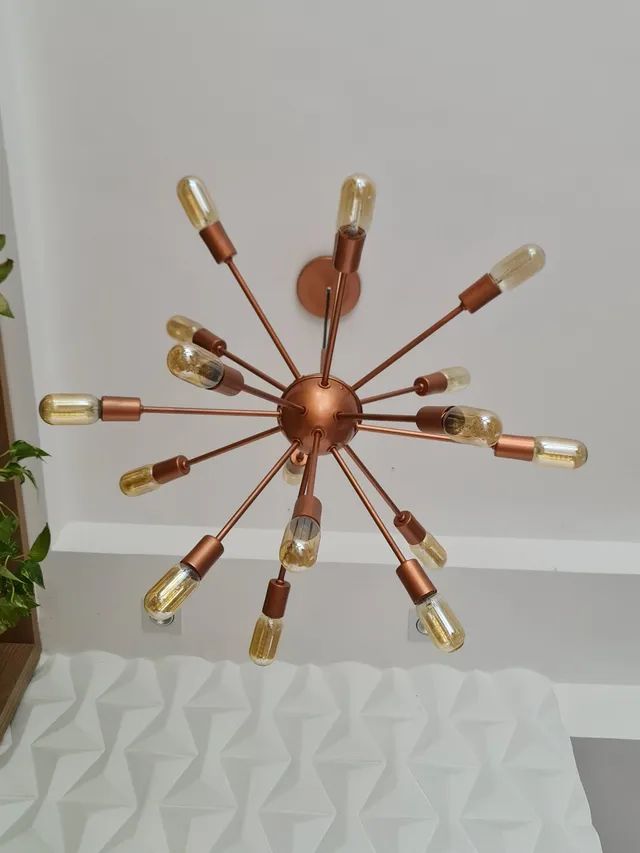 Lustre Sputnik Cobre