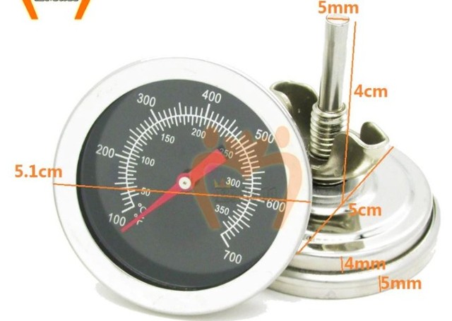 Termômetro P/ Forno Churrasqueira Defumador Profissional Inox   Arduino COD-AP127   - Foto 3