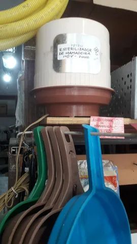 Esterilizador de mamadeira marca distico - 7 mamadeiras - decada de 80 