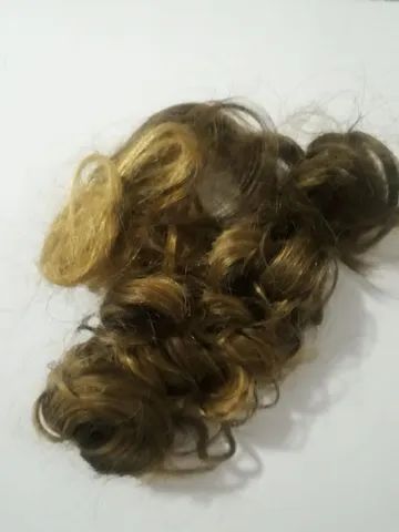 Cabelo Humano Natural Loiro Mel Cacheado - Foto 3