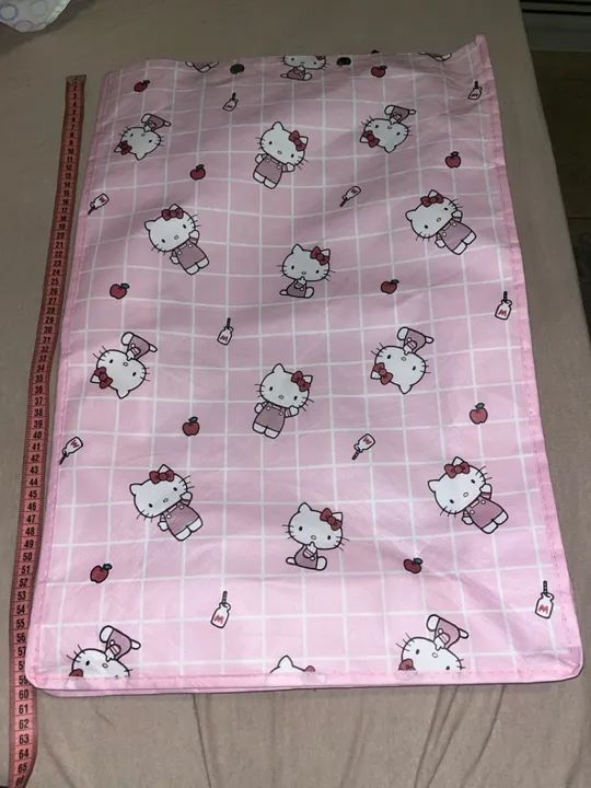 Bolsa Mochila Hello Kitty infantil rosa