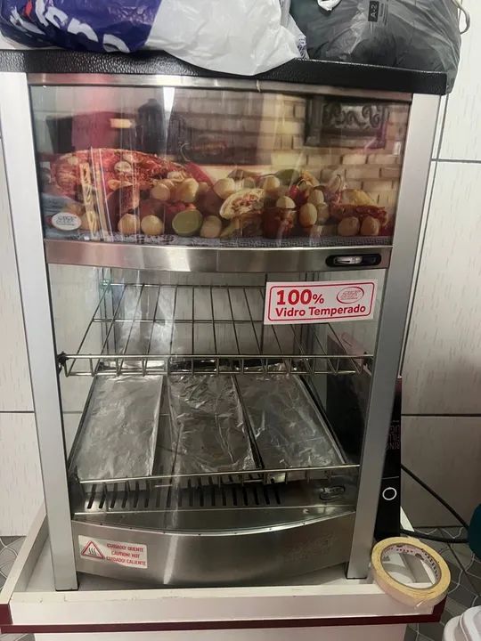 Vitrine Expositora para Lanches - Semi-nova! - Foto 3