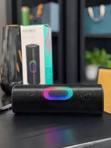 Caixa De Som Portatil Bluetooth DS20 Danx 10W Luzes de Led