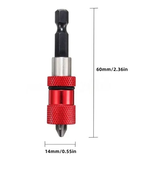 Adaptador limitador e extensão para bits drywall e marcenaria