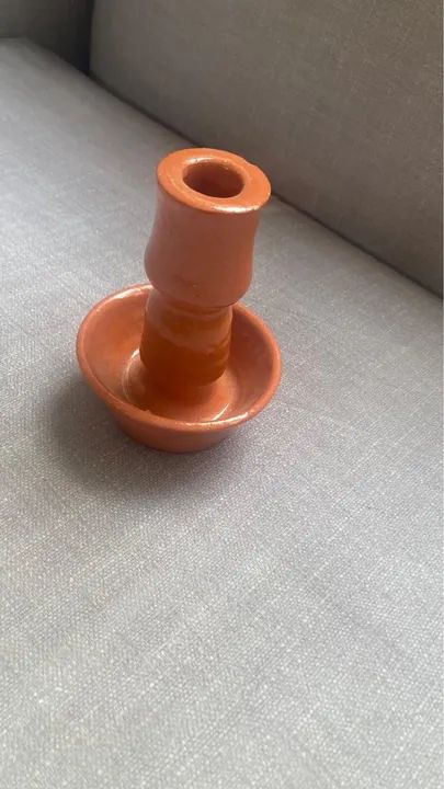 Castiçal/Porta Vela/Suporte para Vela e Xícara/Decoração de Cerâmica Artesanal - Foto 4