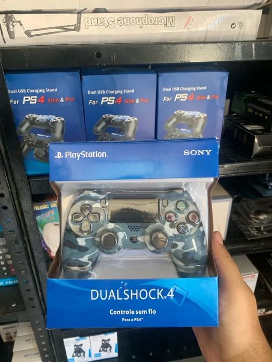 Controle DualShock 4 para PS4 - Camuflado - Sem Fio