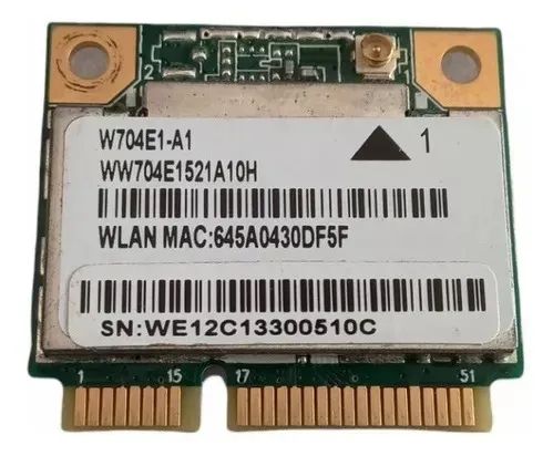 Placa de Rede WiFi Mini PCI Realtek Rtl8188ee 2.4ghz (Entrega Grátis-Produto OEM)