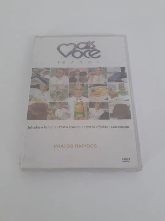 DVDs de receitas 10 anos do programa  mais você  2004