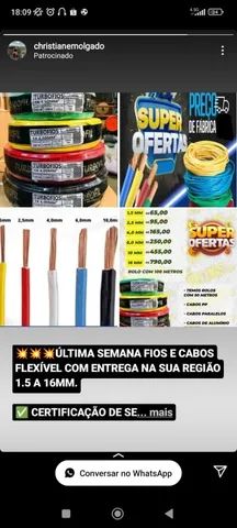 Promoção de Cabos de alumínio duplex triplex quadruplex 10,0mm a 120,0mm.