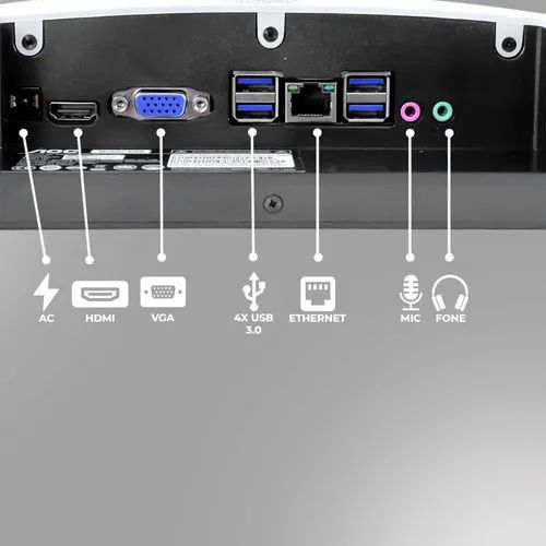 Computador ALL IN ONE AOC A24E99-1 desktop pc  23,8 pol intel celeron n5095  - Foto 3