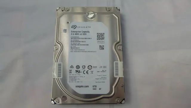 Hd Servidor Seagate Enterprise Capacity 6tb Hdd 3.5 V5 Sed St6000nm0285 7200rpm - Foto 2