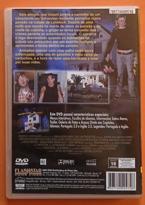 Dvd Adivinhe Quem Vem Para Morrer  - Foto 2