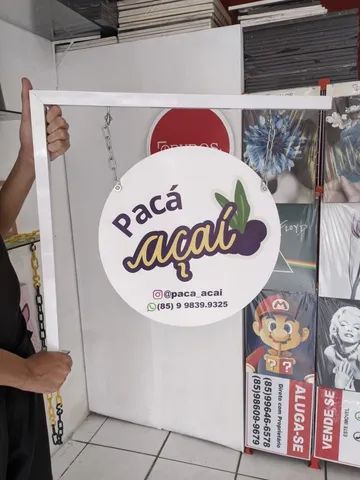 Placa para frente de loja