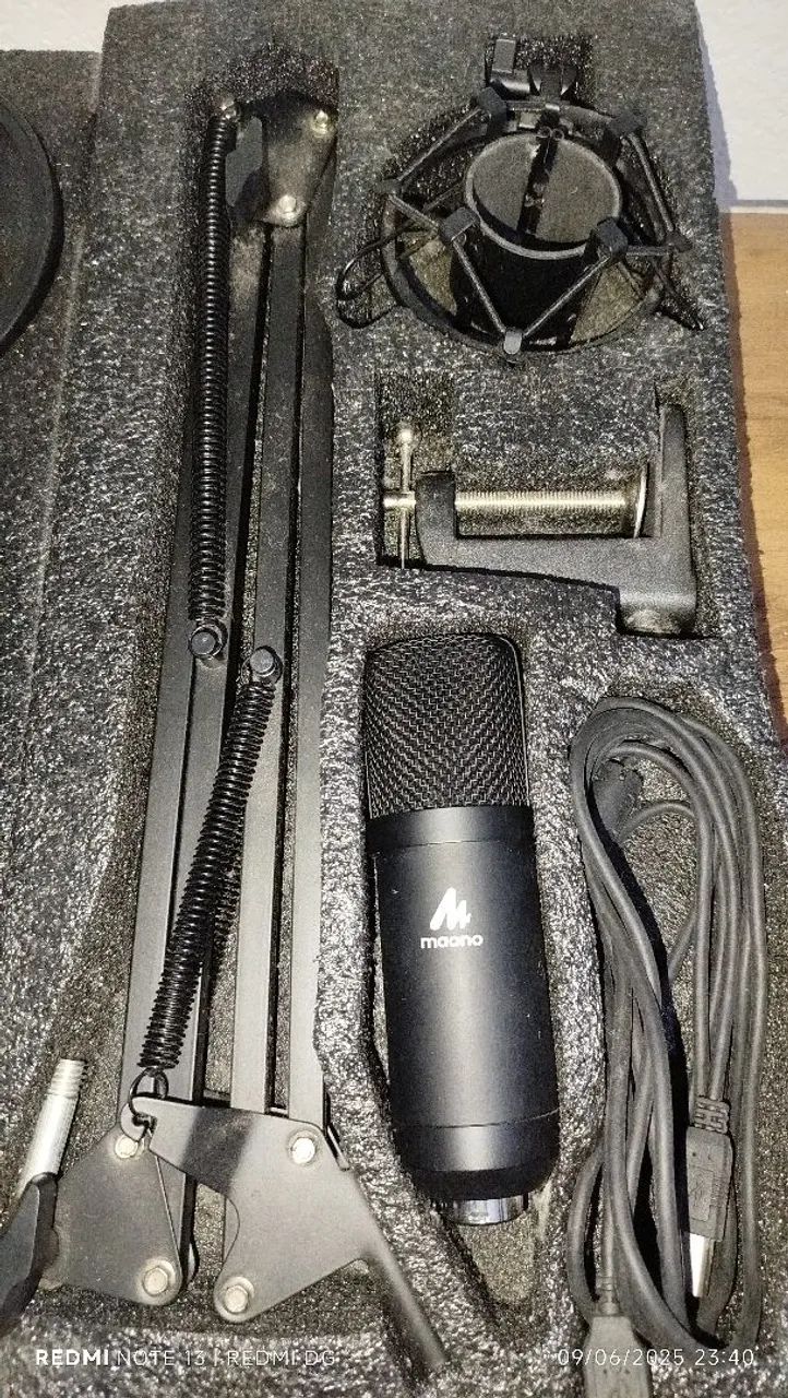 Microfone Condensador Maono com Acessórios **ACEITO TROCA** - Foto 3
