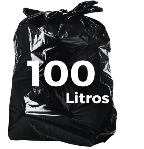 Saco de Lixo 100 Litros Extra Forte Micra 0,12 100 Un