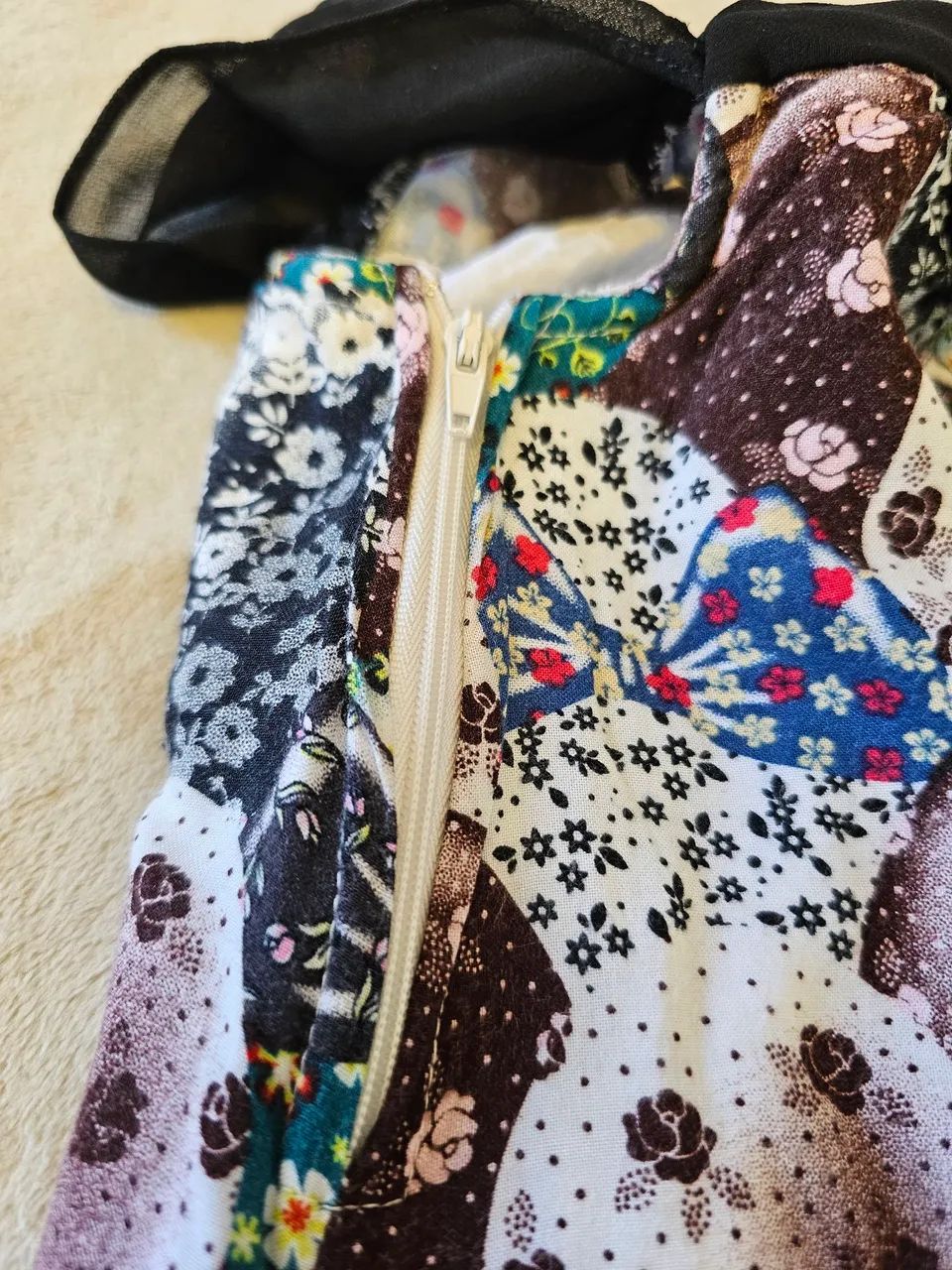 Vestido Infantil Estampado Floral e Laços - Foto 4