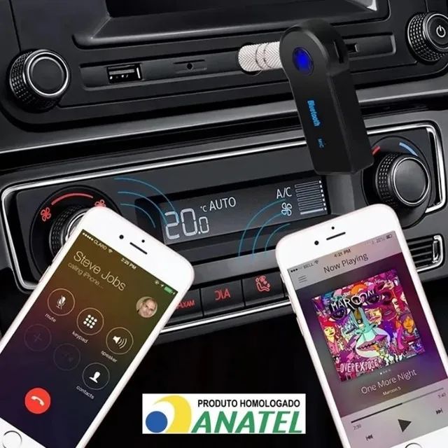 Receptor De Áudio Bluetooth P2 Automotivo  - Foto 2