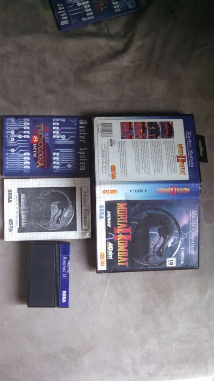 Mortal Kombat 2 Original com caixa, poster e manual  Master System