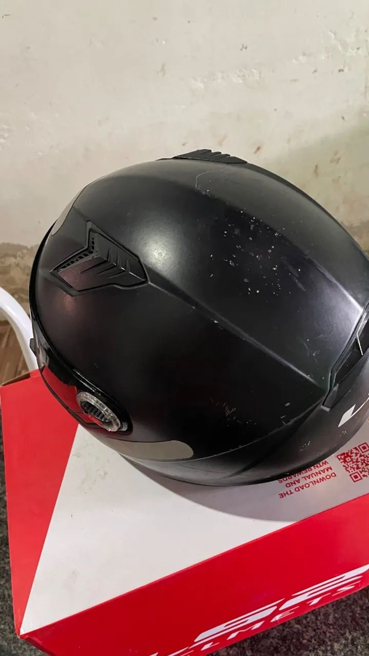 Capacete LS2 ff358 preto monocolor  - Foto 5