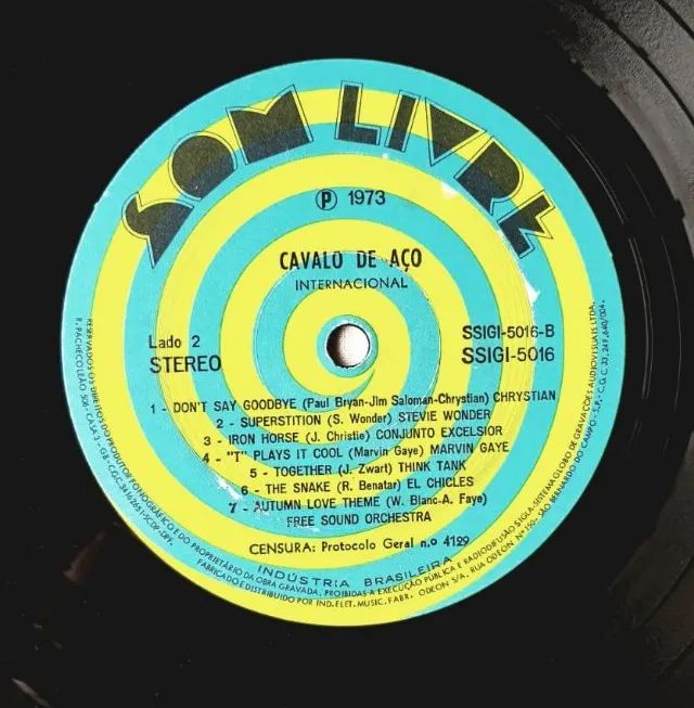 Disco Vinil - LP - Novela da Globo - Cavalo de Aço - Temas Internacionais - 1973 - Foto 3