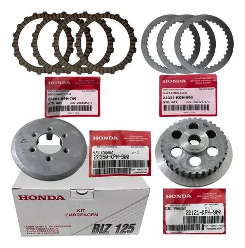 Jogo de embreagem Honda Biz 125
