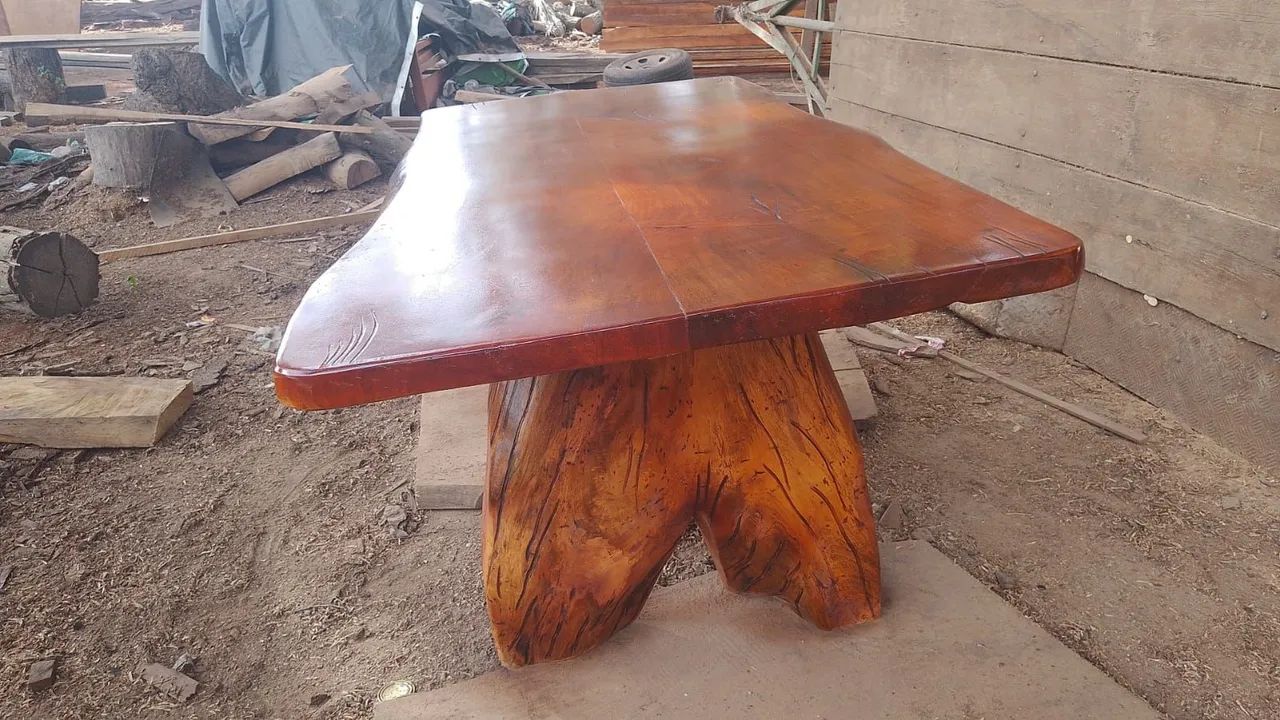 Mesa rústica 2m por 1m de largura  - Foto 2