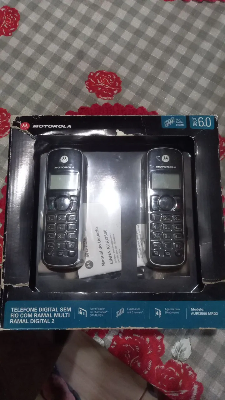 Telefone sem fio digital Motorola Auri3500 MRD2