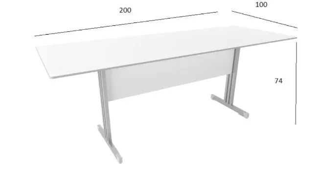 Mesa de Reunião Slim